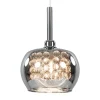 Straluma Hanglamp Pearl klein chroom + smoke glas> Nachtkastlampen|Pearl