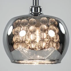 Straluma Hanglamp Pearl klein chroom + smoke glas><noscript><img width=