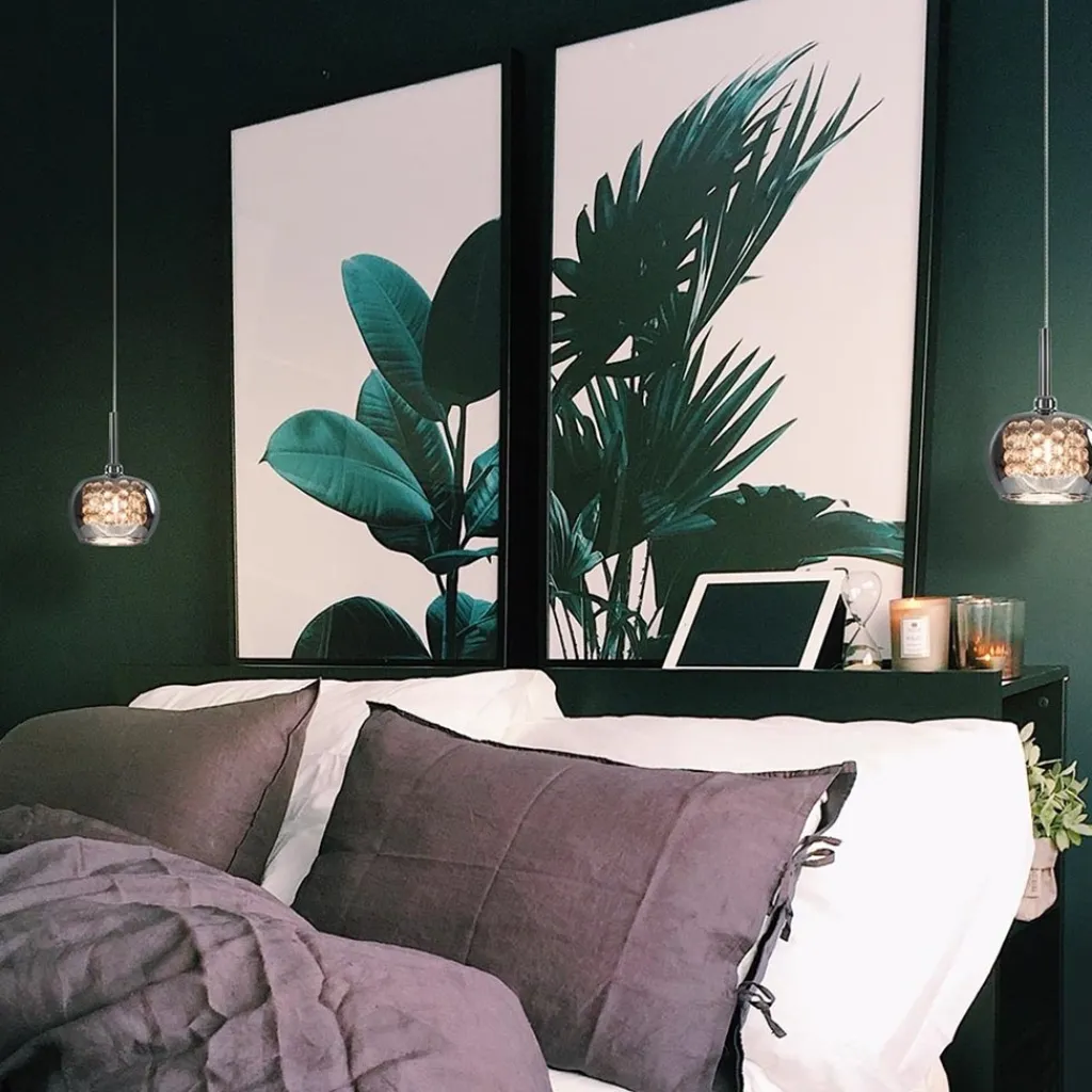 Straluma Hanglamp Pearl klein chroom + smoke glas> Nachtkastlampen|Pearl