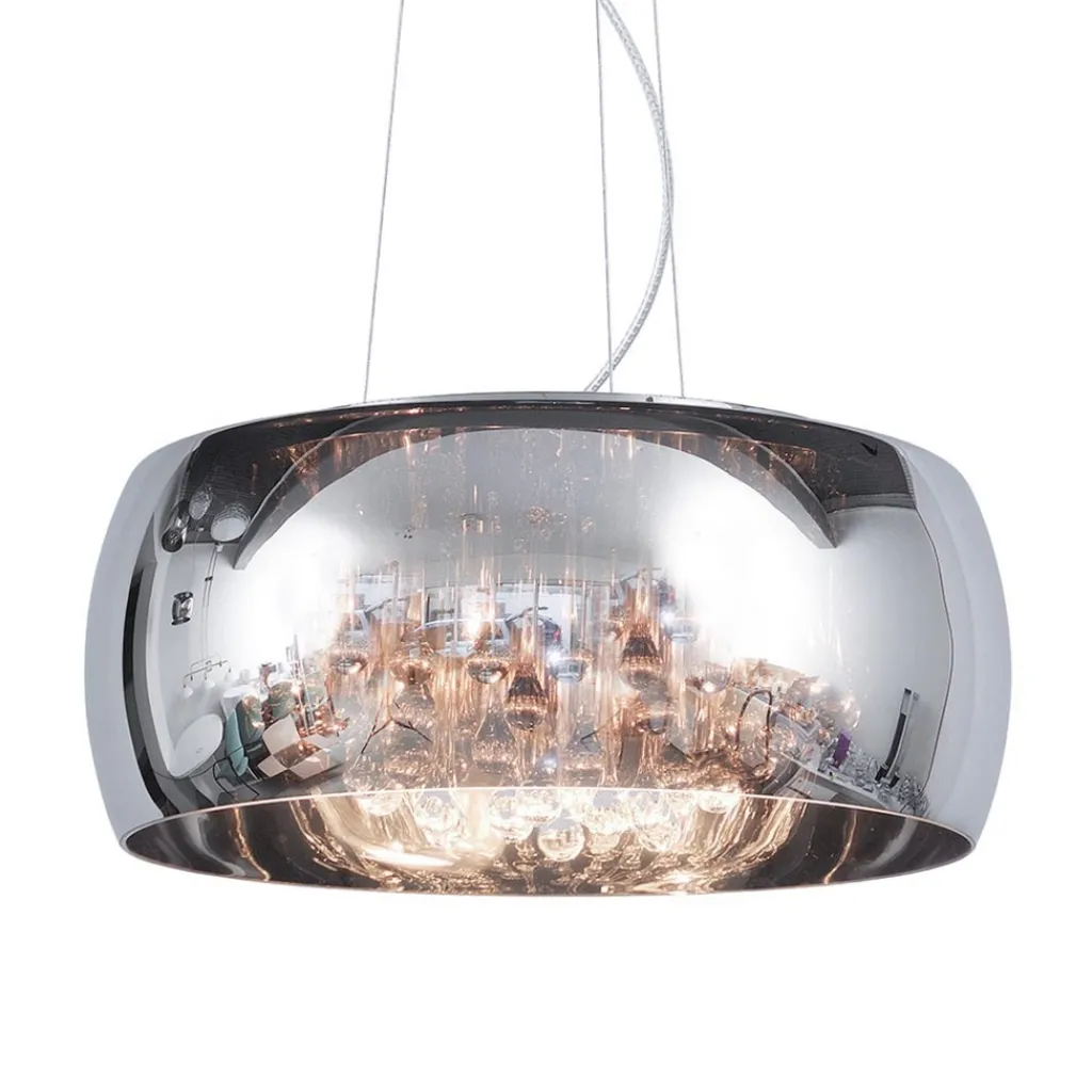 Straluma Hanglamp Pearl Raindrops smokey glas> Eettafellampen|Pearl