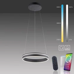 Straluma Hanglamp Q-Vito 40 zwart + afst.bed.CCT></noscript> Hanglampen|Smart lampen