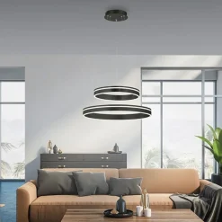 Straluma Hanglamp Q-Vito dubbel zwart + remote cct></noscript> Hanglampen|Smart lampen