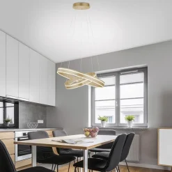 Straluma Hanglamp Q-Vito dubbele ring gold smart></noscript> Smart lampen|Hanglampen