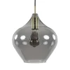 Straluma Hanglamp Rakel 27cm antiek brass+smoke glas> Light and Living|Woonkamerlampen