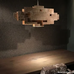 Straluma Hanglamp rechthoek speels antiek zilver><noscript><img width=