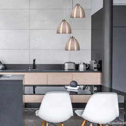 Straluma Hanglamp rond 3-lichts alu draad/glas></noscript> Eettafellampen|Draadlampen