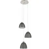 Straluma Hanglamp rond 3-lichts zwart draad/glas> Eettafellampen|Draadlampen
