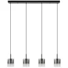 Straluma Hanglamp Salerno 4L zwart/gradient smoke> Hanglampen|Eettafellampen