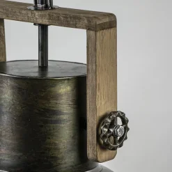 Straluma Hanglamp Shelly industrieel bruin/hout></noscript> Eettafellampen|Light and Living