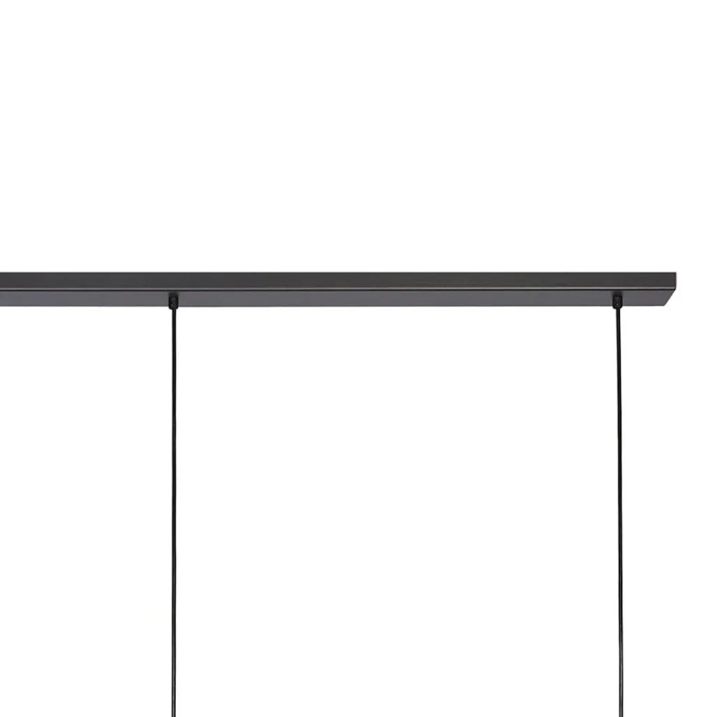 Straluma Hanglamp Tortona 7l 210 zwartstaal/koper> Eettafellampen|Pendel Lampen