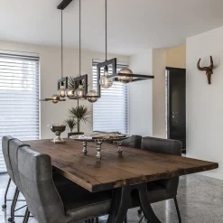 Straluma Hanglamp Tortona 7l 210 zwartstaal/koper><noscript><img width=