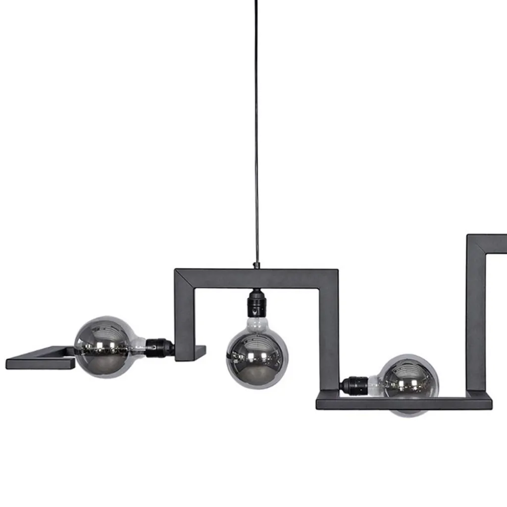 Straluma Hanglamp Tortona 5L zwart 150cm> Eettafellampen|Pendel Lampen