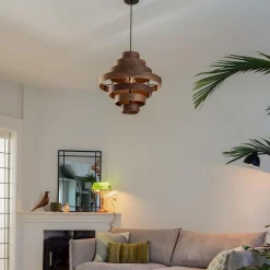 Straluma Hanglamp Walnut  zwart / walnoot hout></noscript> Woonkamerlampen|Slaapkamerlampen