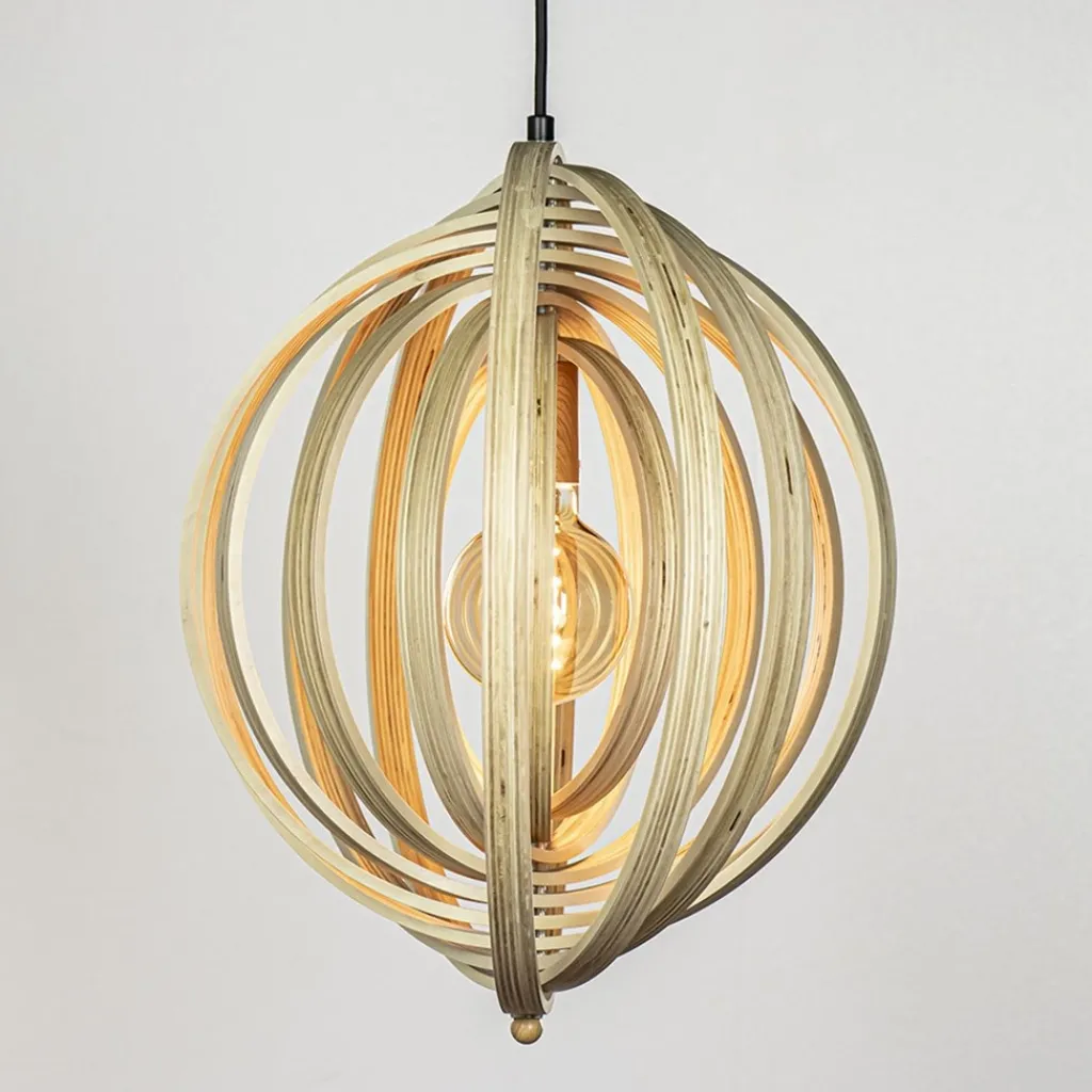 Straluma Hanglamp Woody 44 hout naturel> Hanglampen|Eettafellampen