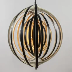 Straluma Hanglamp Woody 59 zwart/naturel hout><noscript><img width=