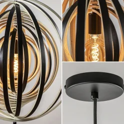 Straluma Hanglamp Woody 59 zwart/naturel hout><noscript><img width=