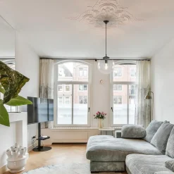 Straluma Hanglamp zwart met helder glazen bol 30 cm></noscript> Woonkamerlampen|Slaapkamerlampen