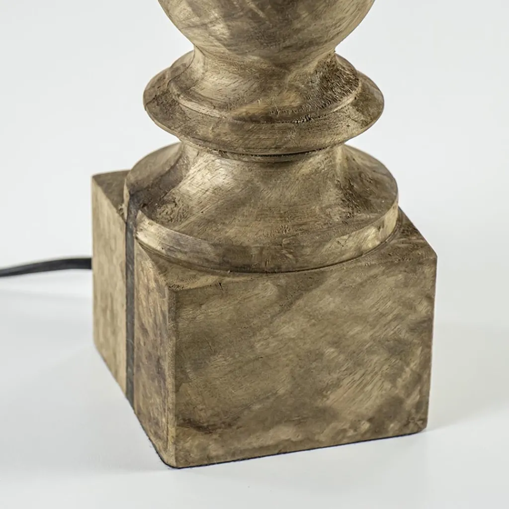 Straluma Houten lampvoet Cumani met bronzen fitting> Tafellampen|Lampenvoeten