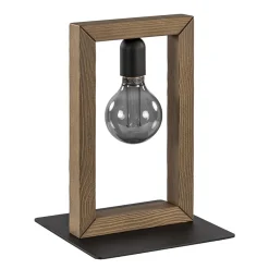 Straluma Houten tafellamp frame met zwart> Slaapkamerlampen|Halverlichting