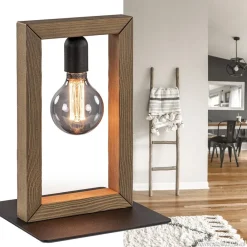 Straluma Houten tafellamp frame met zwart></noscript> Slaapkamerlampen|Halverlichting