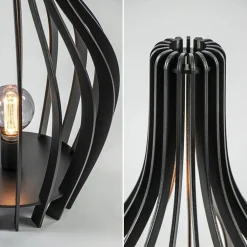 Straluma Houten tafel/vloerlamp mat zwart></noscript> Tafellampen|Vloerlampen