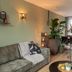 Straluma Industrieel landelijke wandlamp met gaas></noscript> Woonkamerlampen|Slaapkamerlampen