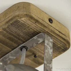 Straluma Industriele wand/plafondspot hout metaal></noscript> Opbouwspots|Woonkamerlampen