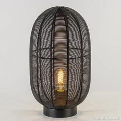 Straluma Industriële draad tafellamp Ophra zwart> Draadlampen|Light and Living