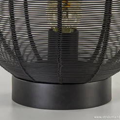 Straluma Industriële draad tafellamp Ophra zwart></noscript> Draadlampen|Light and Living