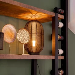 Straluma Industriële draad tafellamp Ophra zwart></noscript> Draadlampen|Light and Living