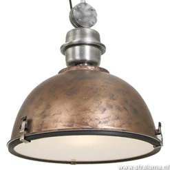 Straluma Industriële hanglamp bruin/brons tafel></noscript> Eettafellampen|Woonkamerlampen
