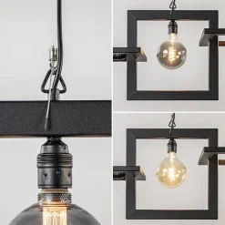 Straluma Industriële hanglamp mat zwart metalen frame></noscript> Eettafellampen|Keukenverlichting