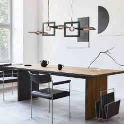 Straluma Industriële hanglamp mat zwart metalen frame></noscript> Eettafellampen|Keukenverlichting