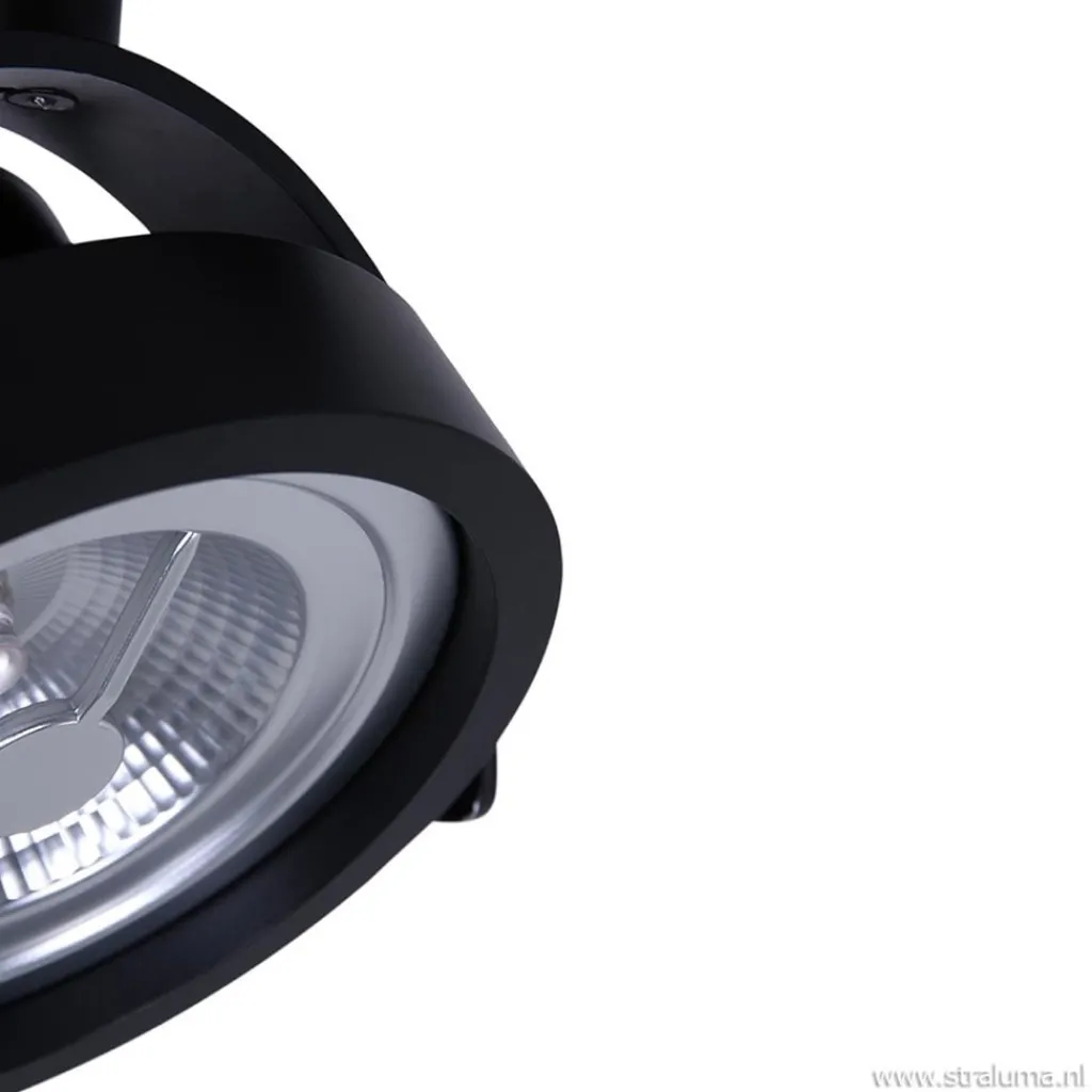 Straluma Industriële plafondspot zwart inclusief LED> Plafondlampen|Opbouwspots
