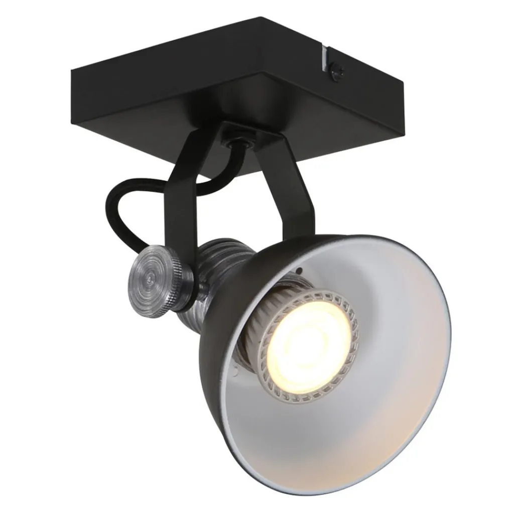 Straluma Industriële plafond/wandspot zwart inclusief LED> Plafondlampen|Wandlampen