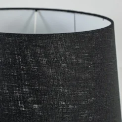 Straluma Kap Bridge zwart linnen 35x20> Lampenkappen|Landelijke Verlichting