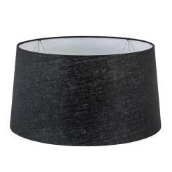 Straluma Kap Bridge zwart linnen 45x25> Lampenkappen|Landelijke Verlichting