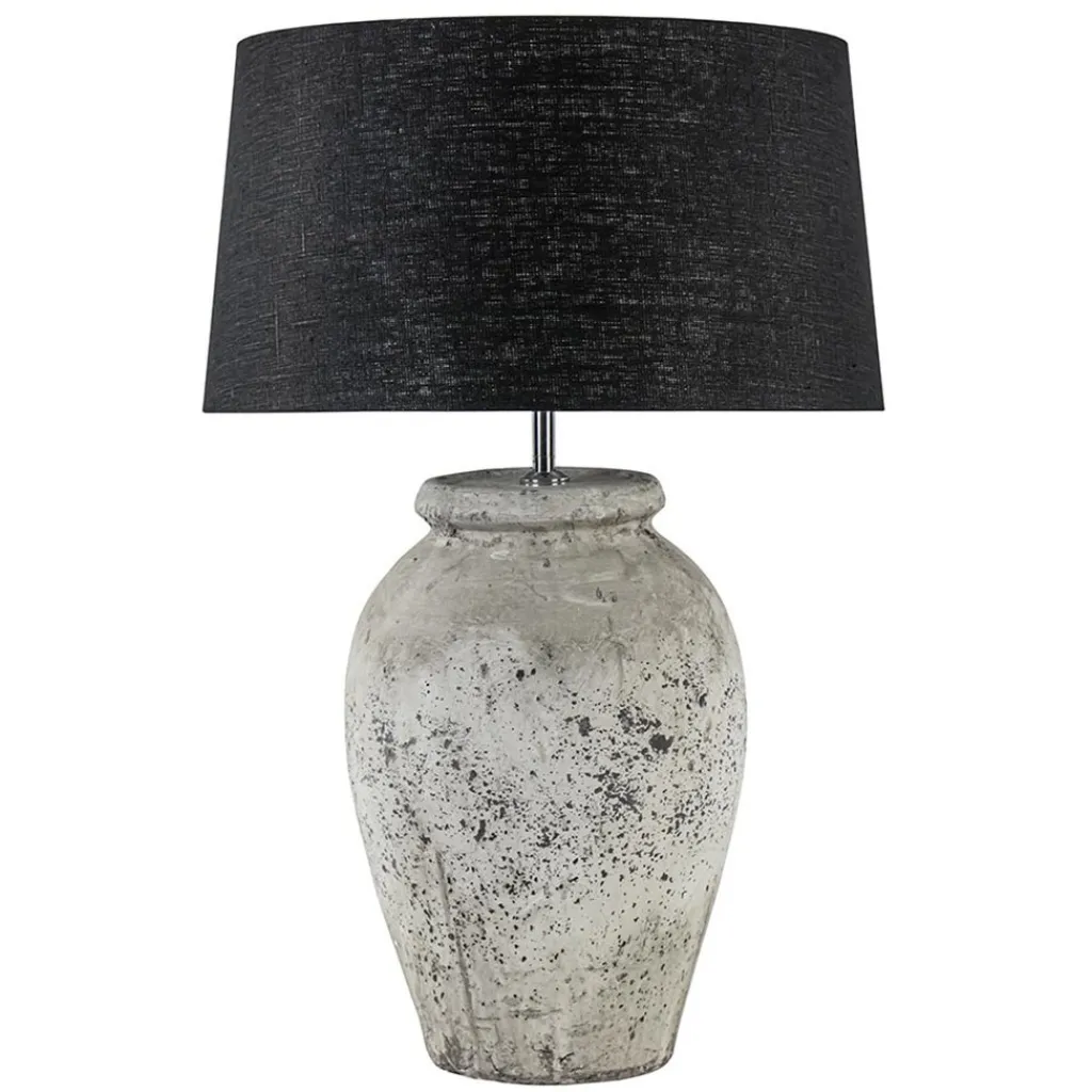 Straluma Kap Bridge zwart linnen 45x25> Lampenkappen|Landelijke Verlichting