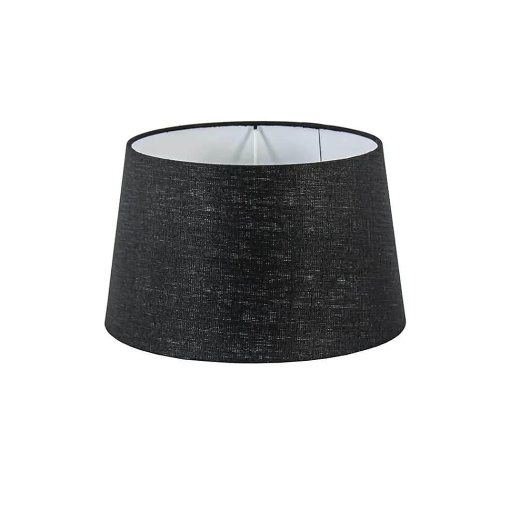 Straluma Kap Bridge zwart linnen 30x18> Lampenkappen|Landelijke Verlichting