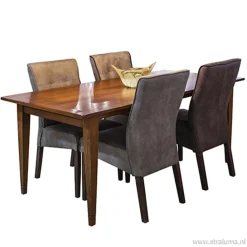 Straluma Klassiek landelijke eetkamerstoel olijf, poot koloniaal></noscript> Eetkamerstoelen