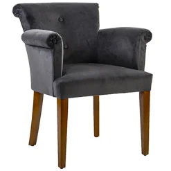 Straluma Klassieke armstoel kersenhout in stof> Eetkamerstoelen