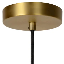 Straluma Klassieke hanglamp goud met opaal glazen kap></noscript> Woonkamerlampen|Slaapkamerlampen