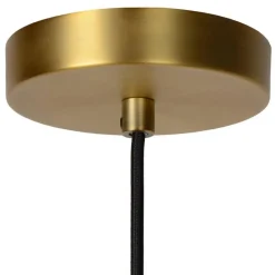 Straluma Klassieke hanglamp opaal glas met mat goud><noscript><img width=