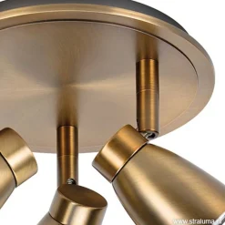 Straluma Klassieke spot Mirage brons 3 lichts></noscript> Opbouwspots|Woonkamerlampen