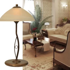 Straluma Klassieke tafellamp Bolzano bruin></noscript> Woonkamerlampen|Slaapkamerlampen