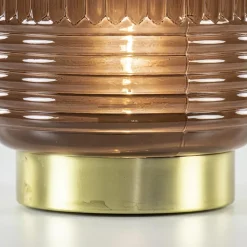 Straluma Klassieke tafellamp Lipa donker bruin op batterijen><noscript><img width=