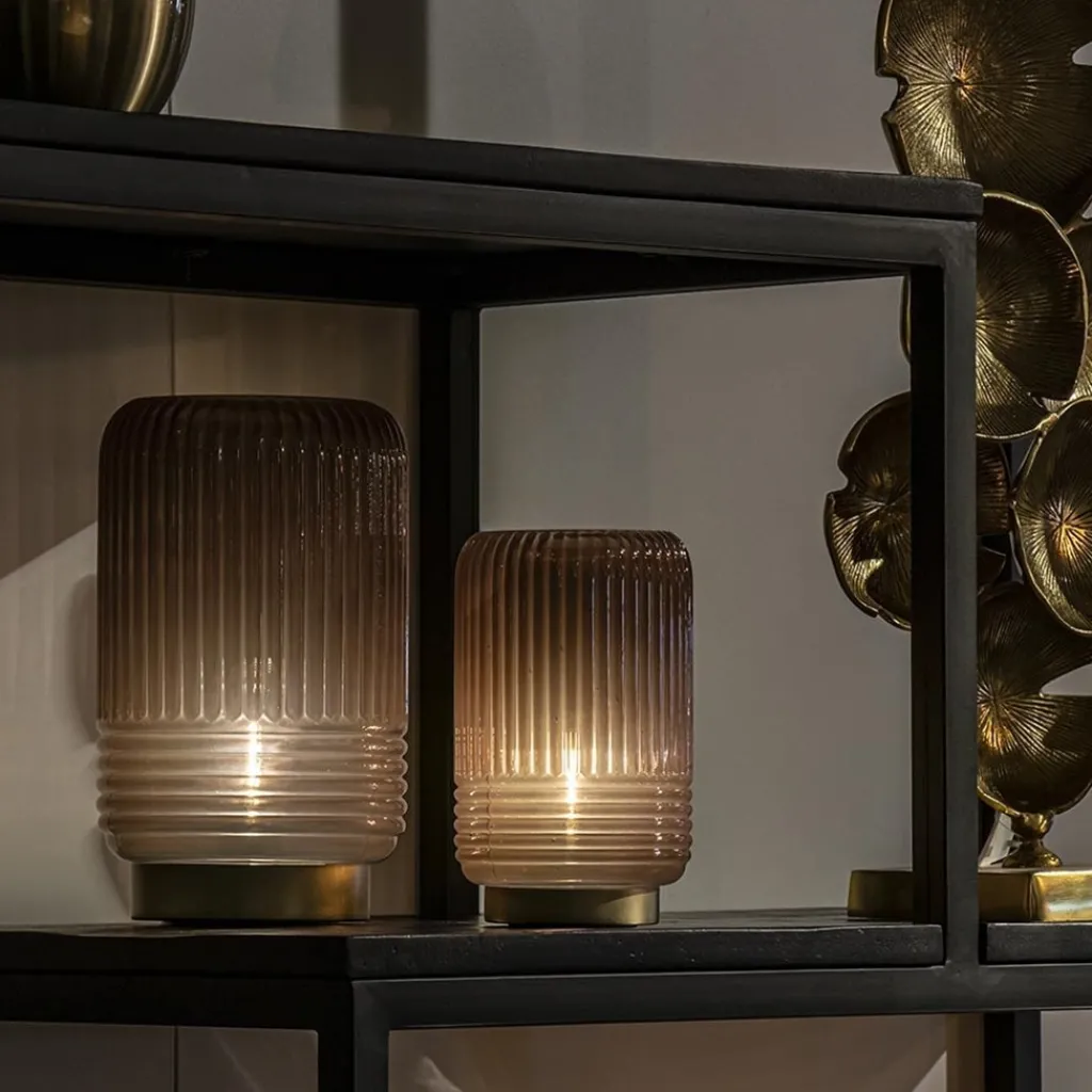 Straluma Klassieke tafellamp Lipa donker bruin op batterijen> Tafellampen|Light and Living