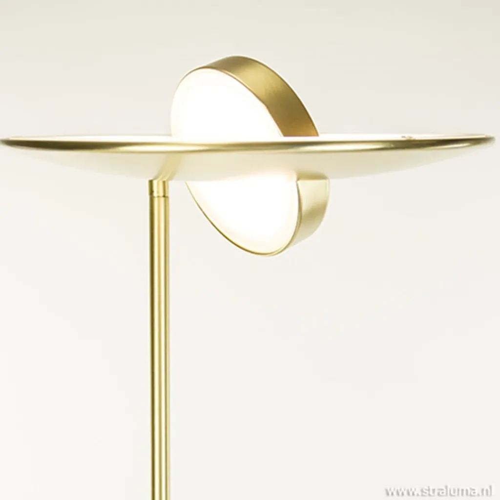 Straluma Klassieke vloerlamp Zenith LED messing> Vloerlampen|Leeslampen