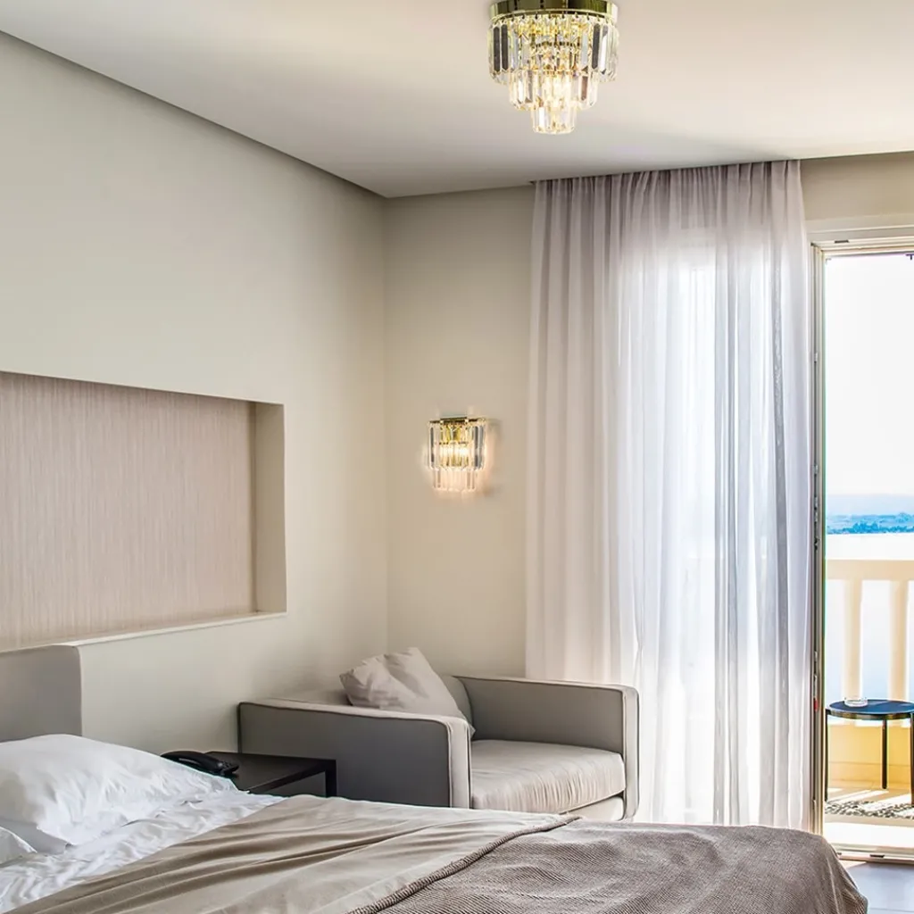 Straluma Klassieke wandlamp goud met helder glazen pegels> Wandlampen|Klassieke Verlichting