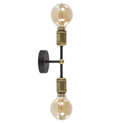 Straluma Klassieke wandlamp zwart-antiek brons> Woonkamerlampen|Slaapkamerlampen